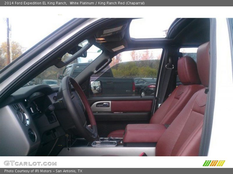 White Platinum / King Ranch Red (Chaparral) 2014 Ford Expedition EL King Ranch