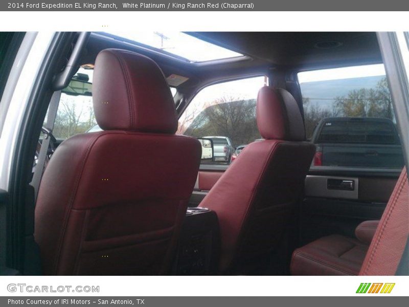 White Platinum / King Ranch Red (Chaparral) 2014 Ford Expedition EL King Ranch
