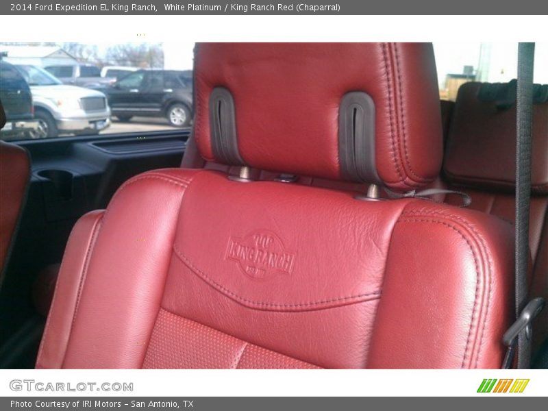 White Platinum / King Ranch Red (Chaparral) 2014 Ford Expedition EL King Ranch