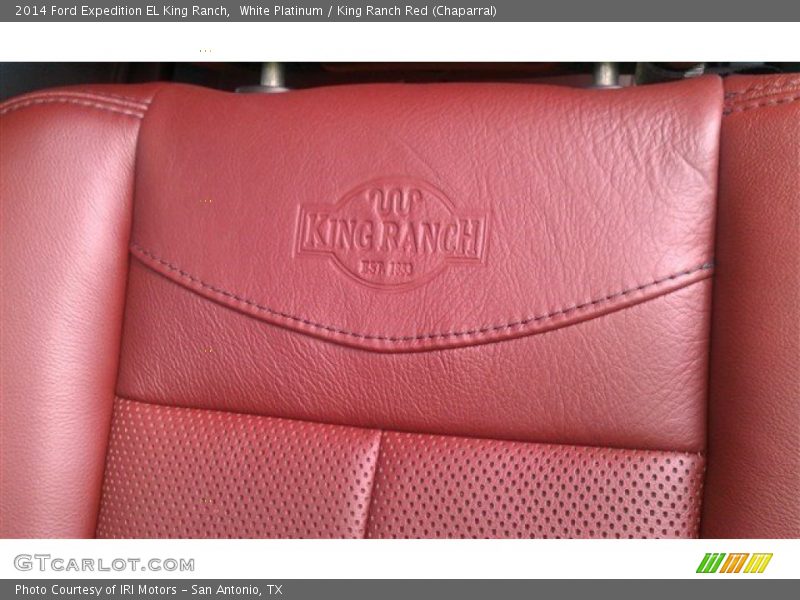 White Platinum / King Ranch Red (Chaparral) 2014 Ford Expedition EL King Ranch