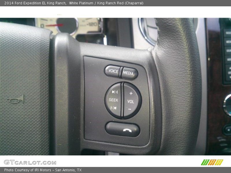 White Platinum / King Ranch Red (Chaparral) 2014 Ford Expedition EL King Ranch