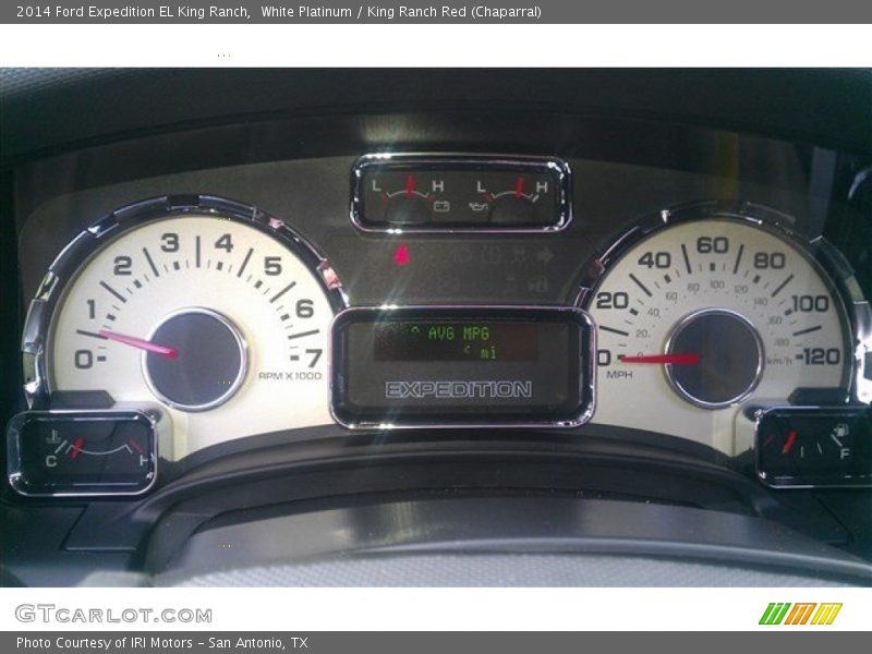 White Platinum / King Ranch Red (Chaparral) 2014 Ford Expedition EL King Ranch