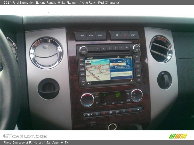 White Platinum / King Ranch Red (Chaparral) 2014 Ford Expedition EL King Ranch