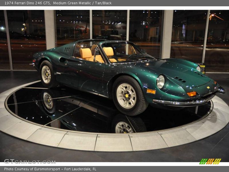 Medium Green Metallic / Tan/Black 1974 Ferrari Dino 246 GTS