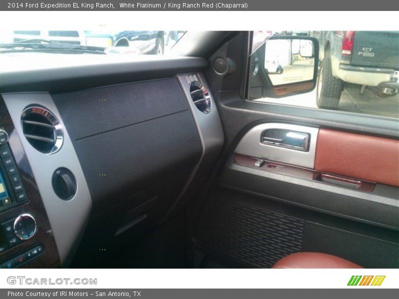 White Platinum / King Ranch Red (Chaparral) 2014 Ford Expedition EL King Ranch