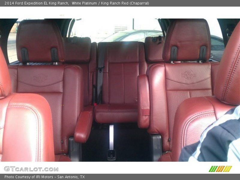 White Platinum / King Ranch Red (Chaparral) 2014 Ford Expedition EL King Ranch