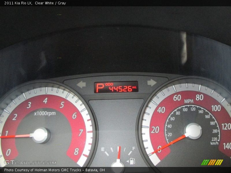 Clear White / Gray 2011 Kia Rio LX