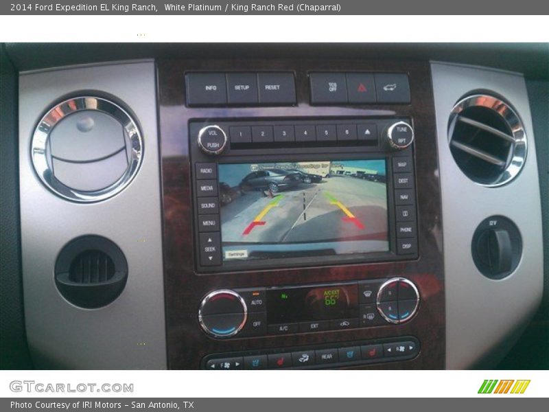 White Platinum / King Ranch Red (Chaparral) 2014 Ford Expedition EL King Ranch