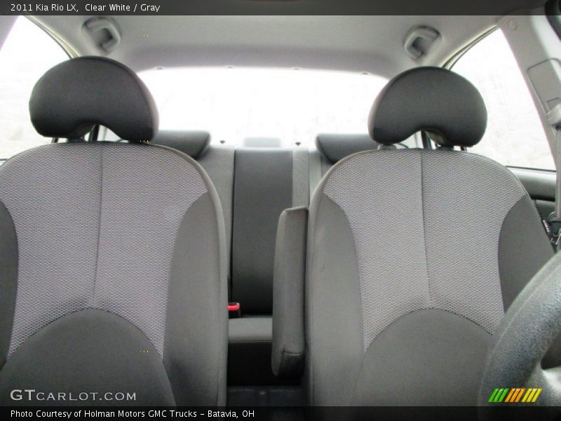 Clear White / Gray 2011 Kia Rio LX