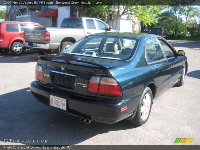 Sherwood Green Metallic / Ivory 1997 Honda Accord EX V6 Sedan