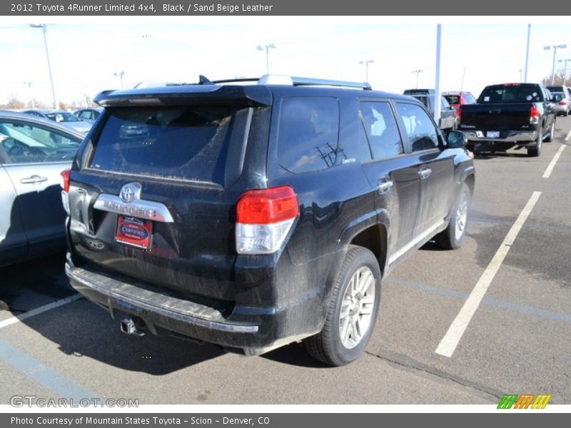 Black / Sand Beige Leather 2012 Toyota 4Runner Limited 4x4