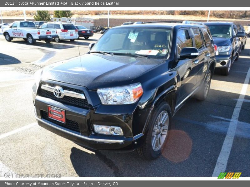 Black / Sand Beige Leather 2012 Toyota 4Runner Limited 4x4