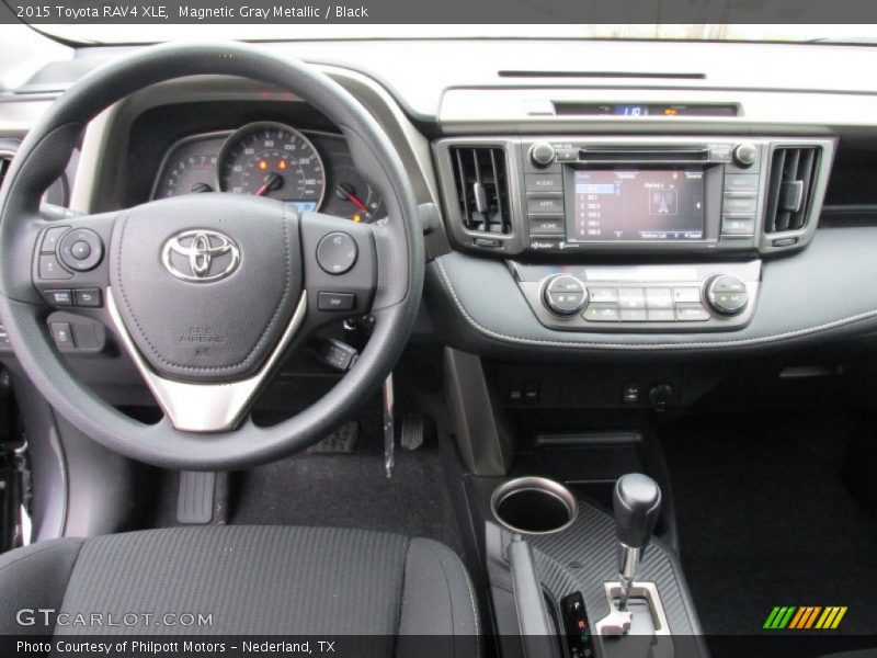 Magnetic Gray Metallic / Black 2015 Toyota RAV4 XLE