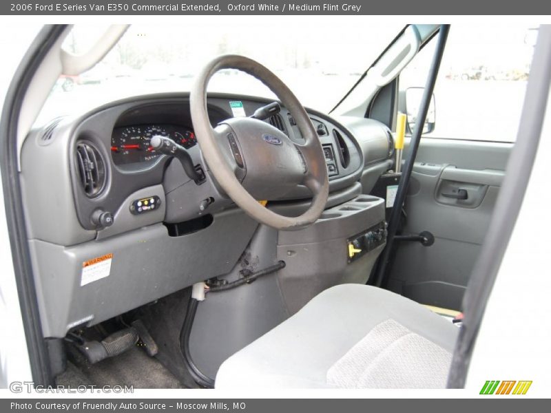 Oxford White / Medium Flint Grey 2006 Ford E Series Van E350 Commercial Extended
