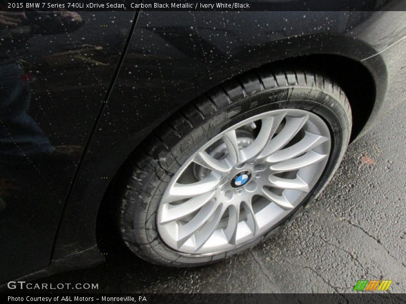 Carbon Black Metallic / Ivory White/Black 2015 BMW 7 Series 740Li xDrive Sedan