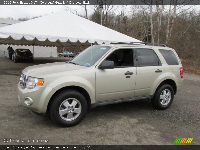 Gold Leaf Metallic / Charcoal Black 2012 Ford Escape XLT
