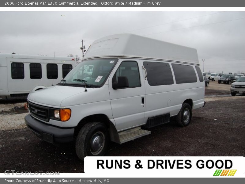 Oxford White / Medium Flint Grey 2006 Ford E Series Van E350 Commercial Extended