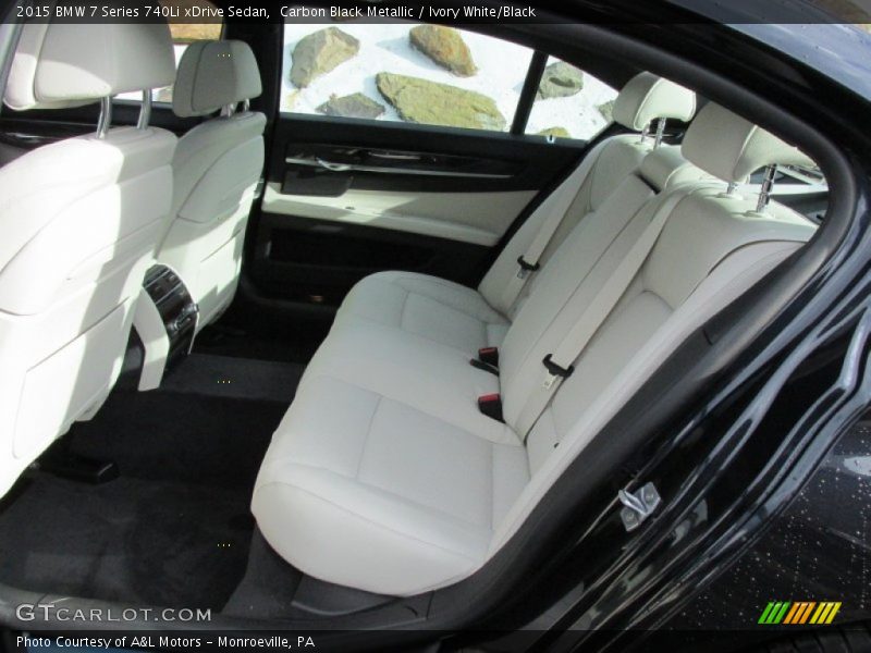 Rear Seat of 2015 7 Series 740Li xDrive Sedan