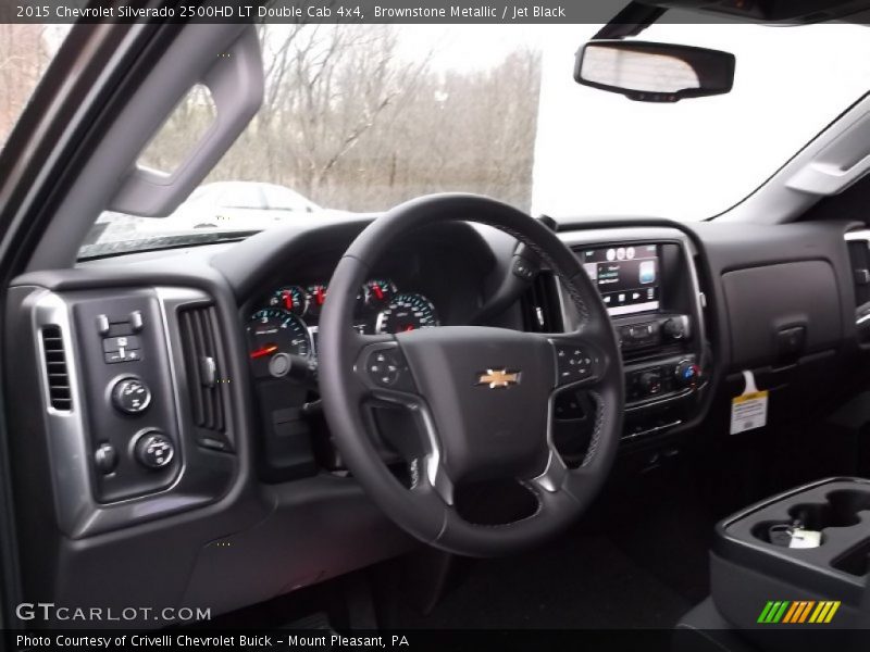 Brownstone Metallic / Jet Black 2015 Chevrolet Silverado 2500HD LT Double Cab 4x4