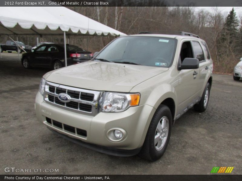 Gold Leaf Metallic / Charcoal Black 2012 Ford Escape XLT