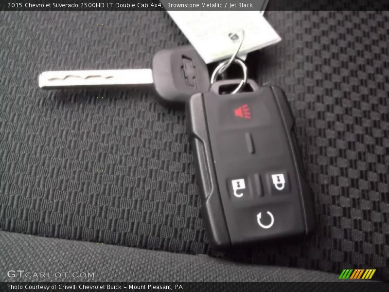 Brownstone Metallic / Jet Black 2015 Chevrolet Silverado 2500HD LT Double Cab 4x4