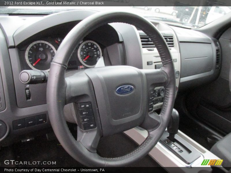 Gold Leaf Metallic / Charcoal Black 2012 Ford Escape XLT