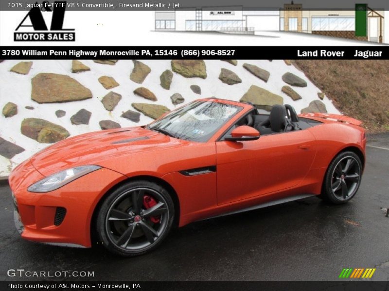 Firesand Metallic / Jet 2015 Jaguar F-TYPE V8 S Convertible