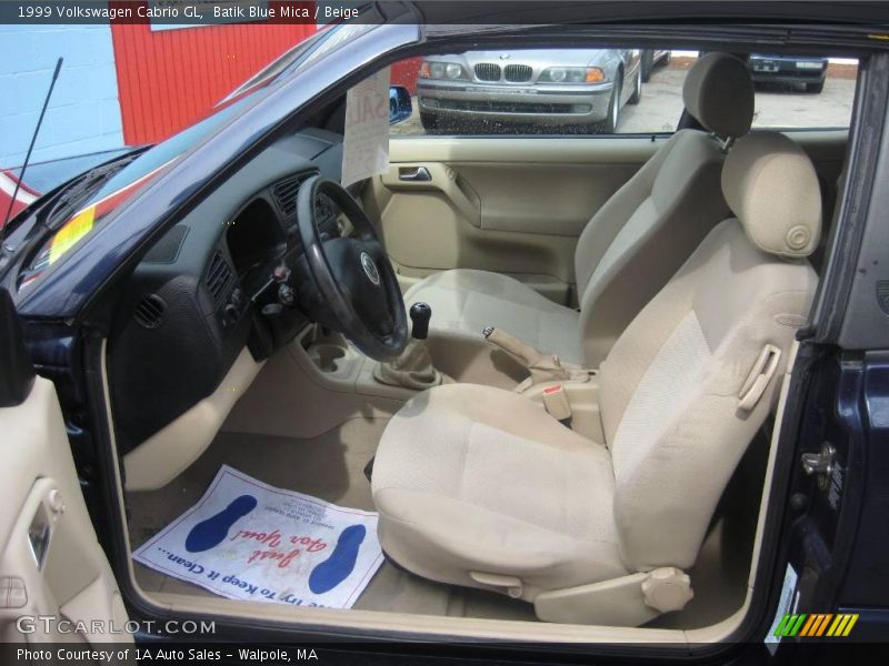 Batik Blue Mica / Beige 1999 Volkswagen Cabrio GL