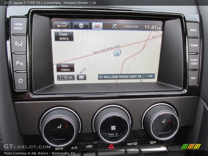 Navigation of 2015 F-TYPE V8 S Convertible