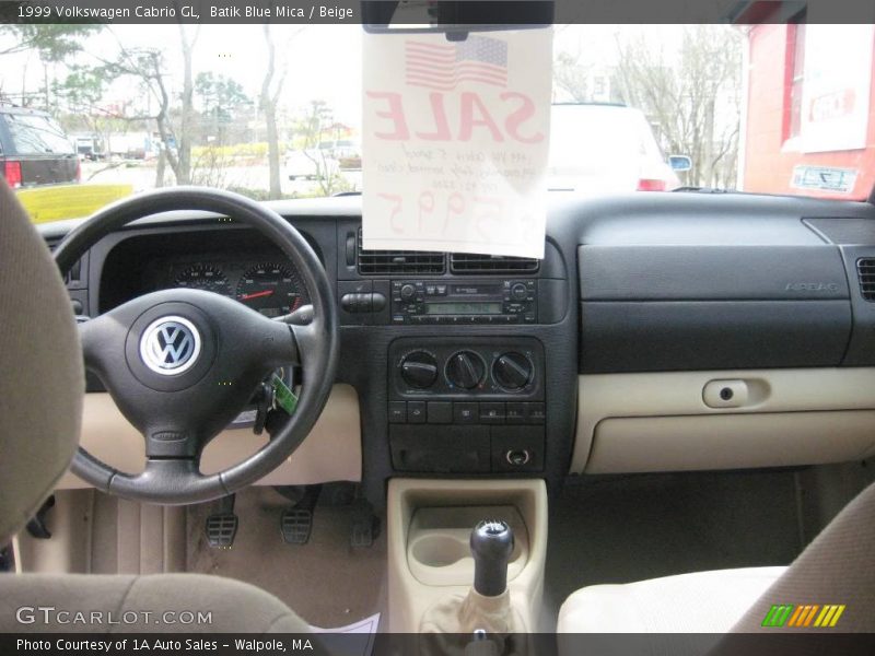 Batik Blue Mica / Beige 1999 Volkswagen Cabrio GL