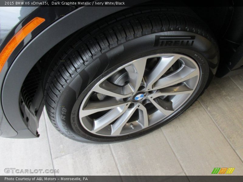Dark Graphite Metallic / Ivory White/Black 2015 BMW X6 xDrive35i