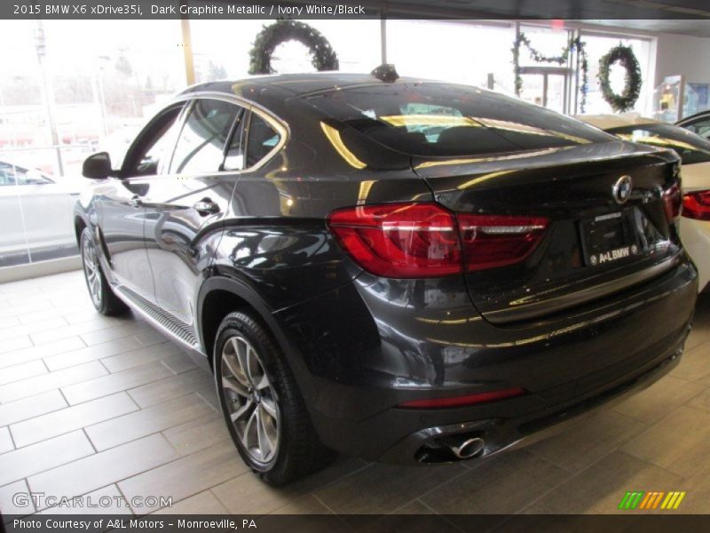 Dark Graphite Metallic / Ivory White/Black 2015 BMW X6 xDrive35i