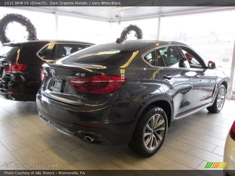 Dark Graphite Metallic / Ivory White/Black 2015 BMW X6 xDrive35i