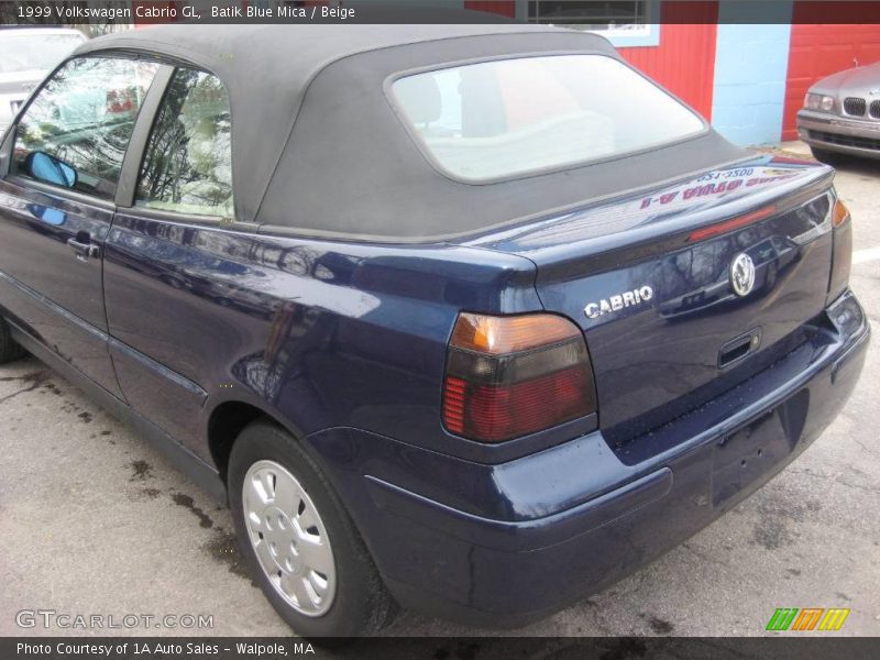 Batik Blue Mica / Beige 1999 Volkswagen Cabrio GL
