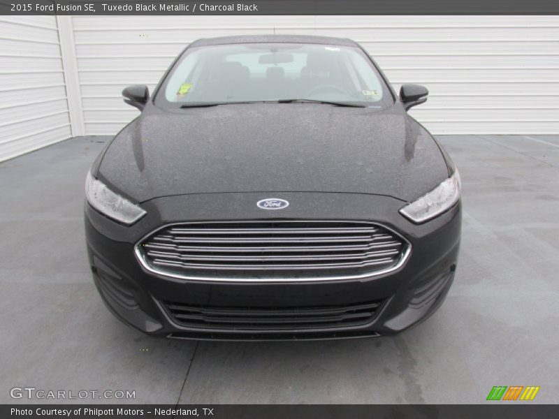 Tuxedo Black Metallic / Charcoal Black 2015 Ford Fusion SE