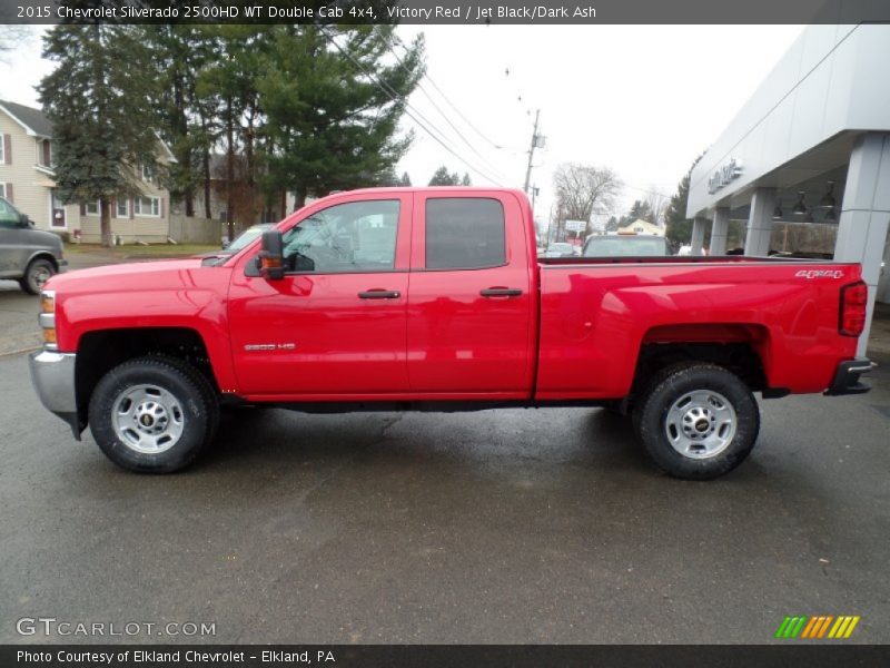 Victory Red / Jet Black/Dark Ash 2015 Chevrolet Silverado 2500HD WT Double Cab 4x4