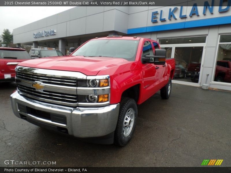 Victory Red / Jet Black/Dark Ash 2015 Chevrolet Silverado 2500HD WT Double Cab 4x4