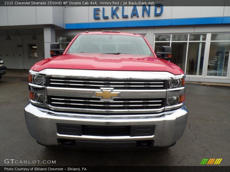 Victory Red / Jet Black/Dark Ash 2015 Chevrolet Silverado 2500HD WT Double Cab 4x4