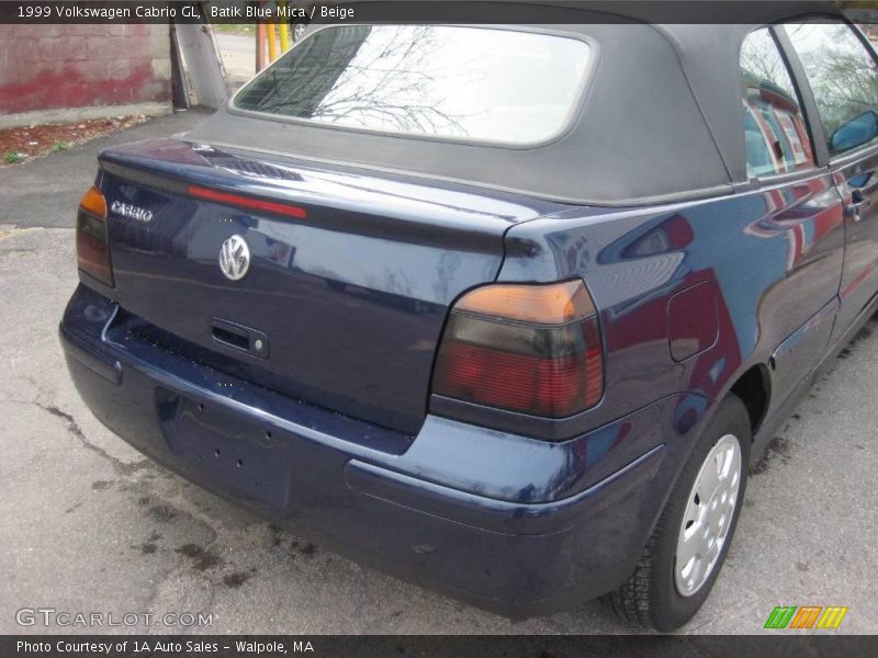 Batik Blue Mica / Beige 1999 Volkswagen Cabrio GL