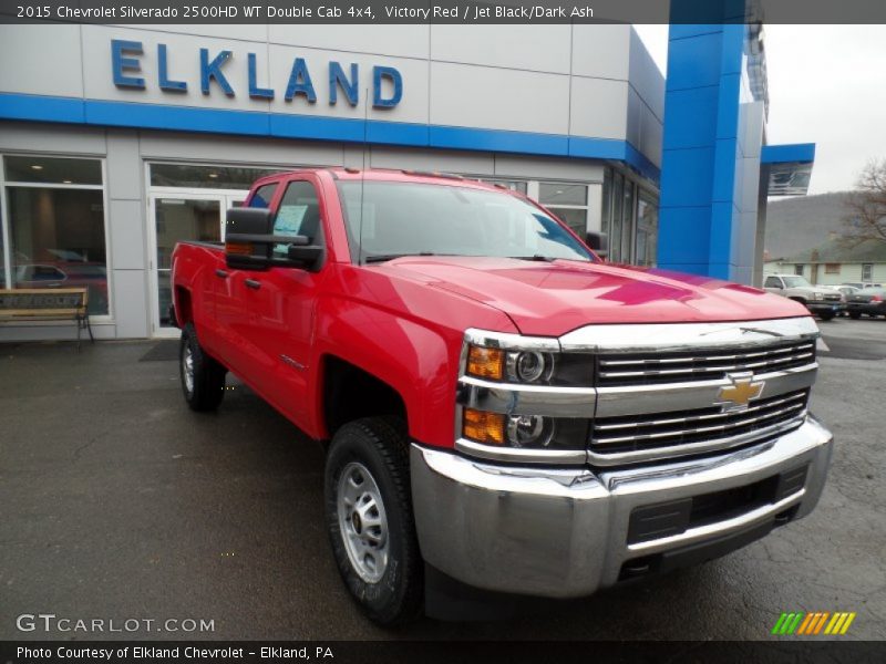 Victory Red / Jet Black/Dark Ash 2015 Chevrolet Silverado 2500HD WT Double Cab 4x4