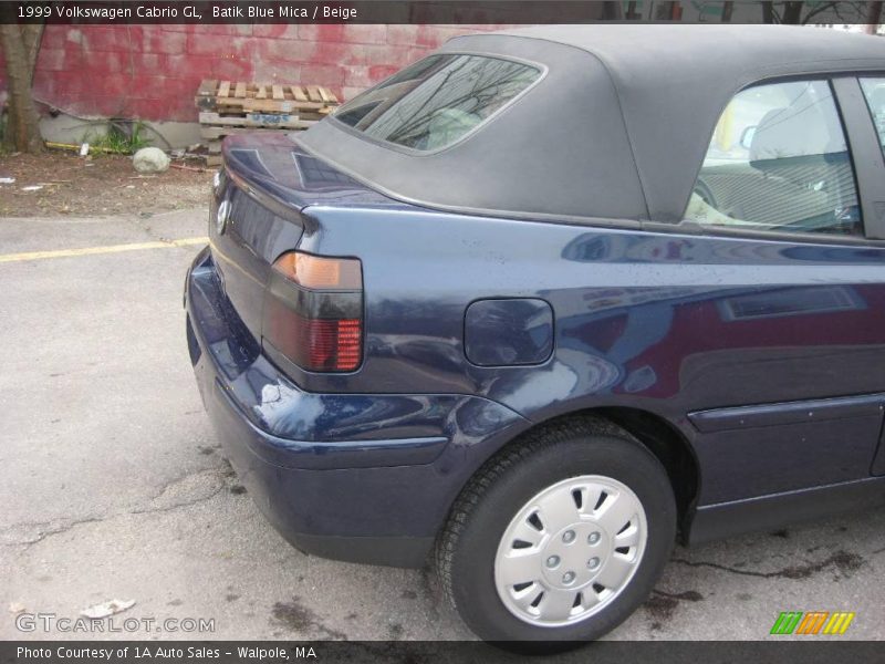 Batik Blue Mica / Beige 1999 Volkswagen Cabrio GL