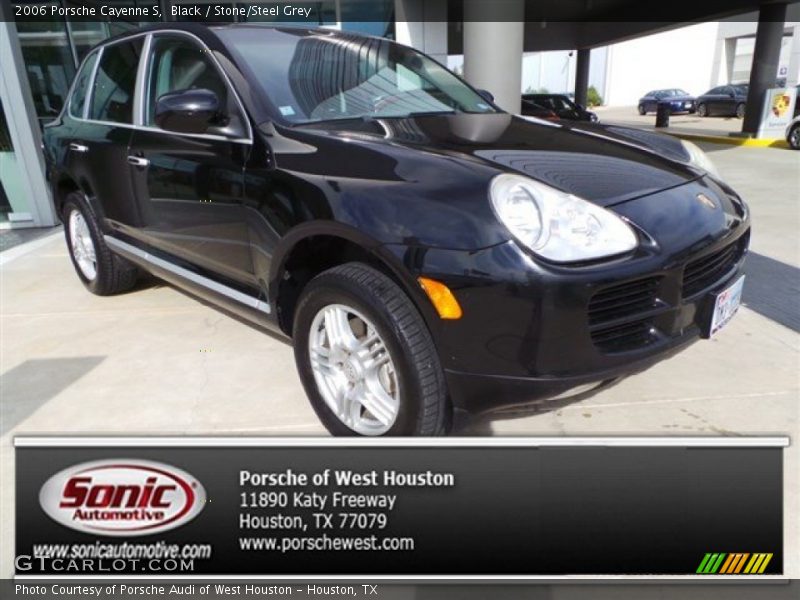 Black / Stone/Steel Grey 2006 Porsche Cayenne S