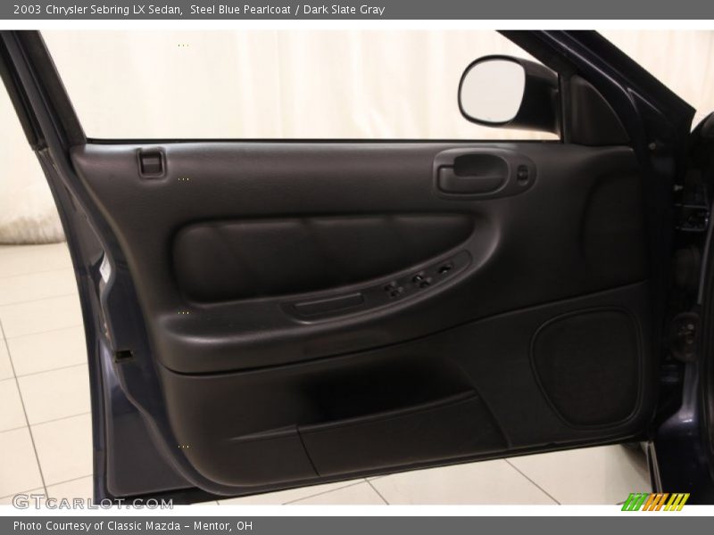 Steel Blue Pearlcoat / Dark Slate Gray 2003 Chrysler Sebring LX Sedan