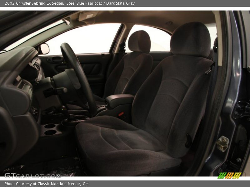 Steel Blue Pearlcoat / Dark Slate Gray 2003 Chrysler Sebring LX Sedan