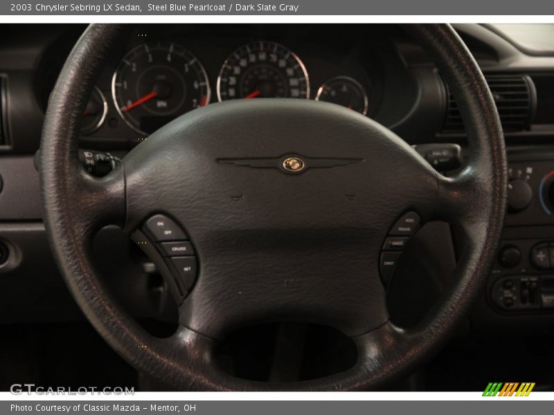 Steel Blue Pearlcoat / Dark Slate Gray 2003 Chrysler Sebring LX Sedan