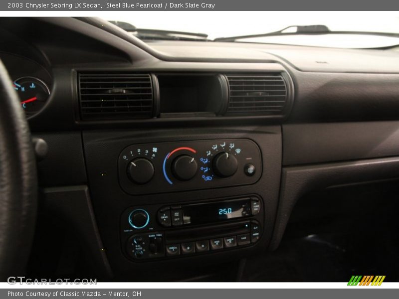 Steel Blue Pearlcoat / Dark Slate Gray 2003 Chrysler Sebring LX Sedan