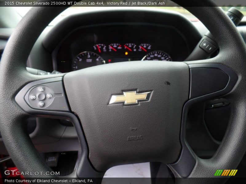 Victory Red / Jet Black/Dark Ash 2015 Chevrolet Silverado 2500HD WT Double Cab 4x4