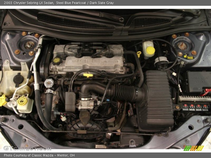 Steel Blue Pearlcoat / Dark Slate Gray 2003 Chrysler Sebring LX Sedan