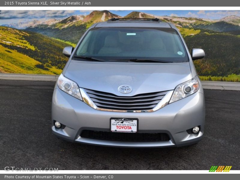 Silver Sky Metallic / Ash 2015 Toyota Sienna XLE