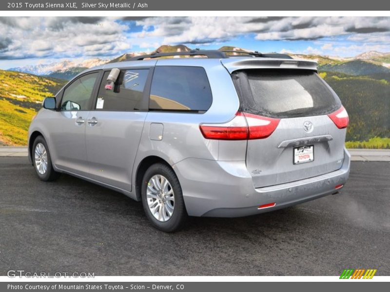 Silver Sky Metallic / Ash 2015 Toyota Sienna XLE
